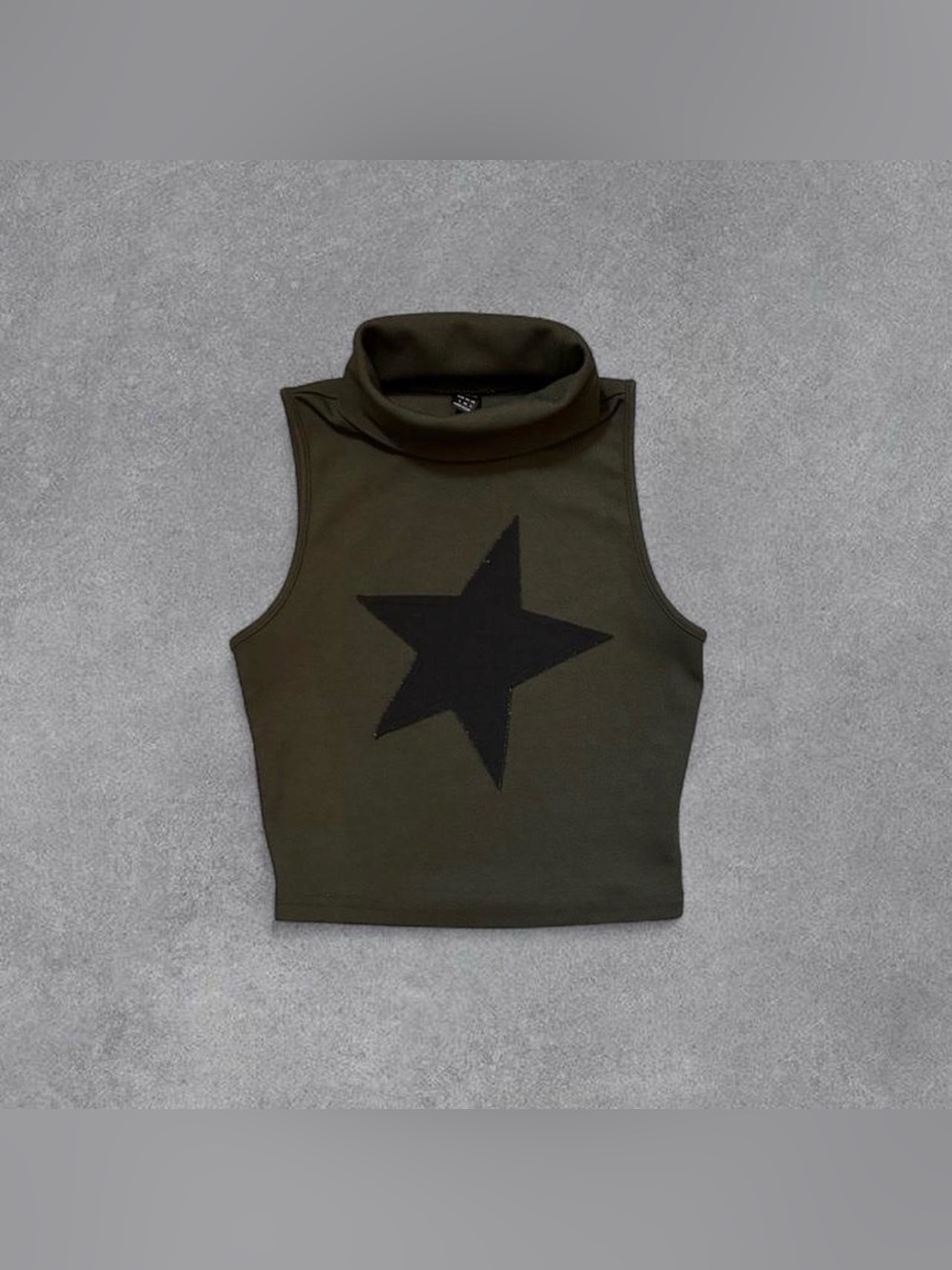 Shein Forest Green Halter Crop Top
